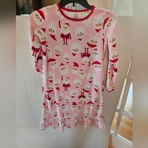 Adorable fleece Christmas nightgown size 8-10. Carters
